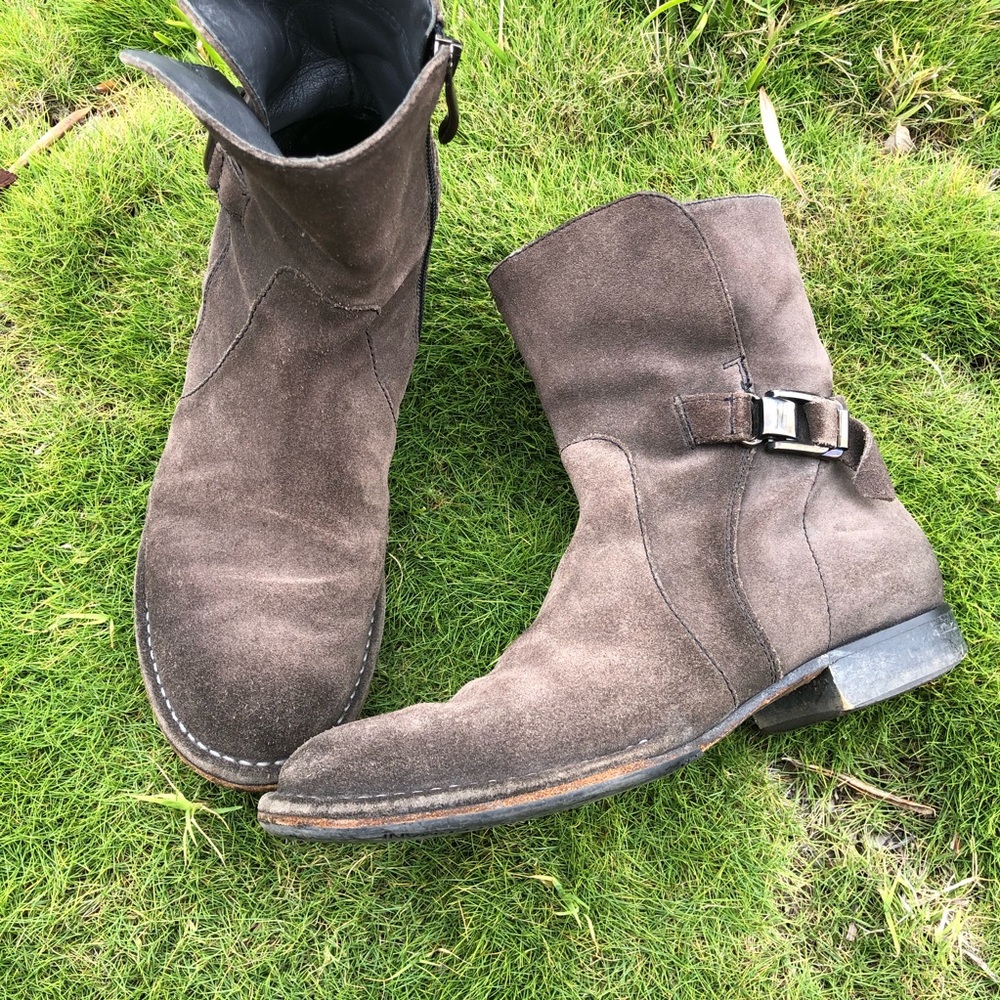 Alberto Fermani Brown Suede Leather Boots size 7